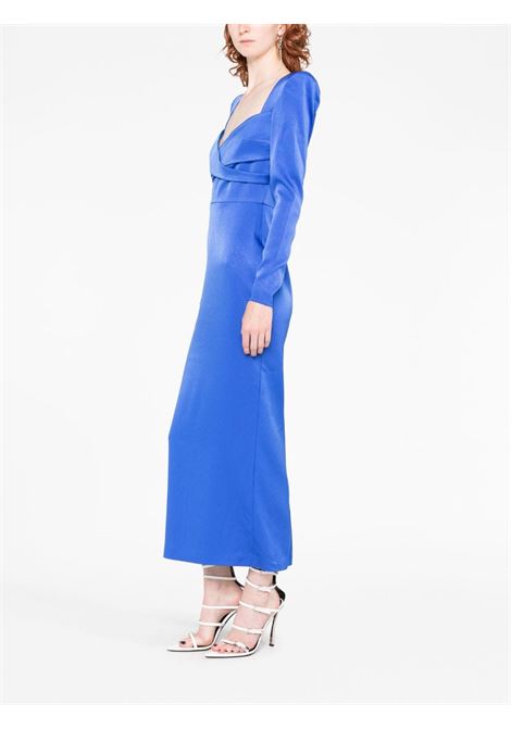 Blue Linden satin midi dress - women ALEX PERRY | D1116BLBLL